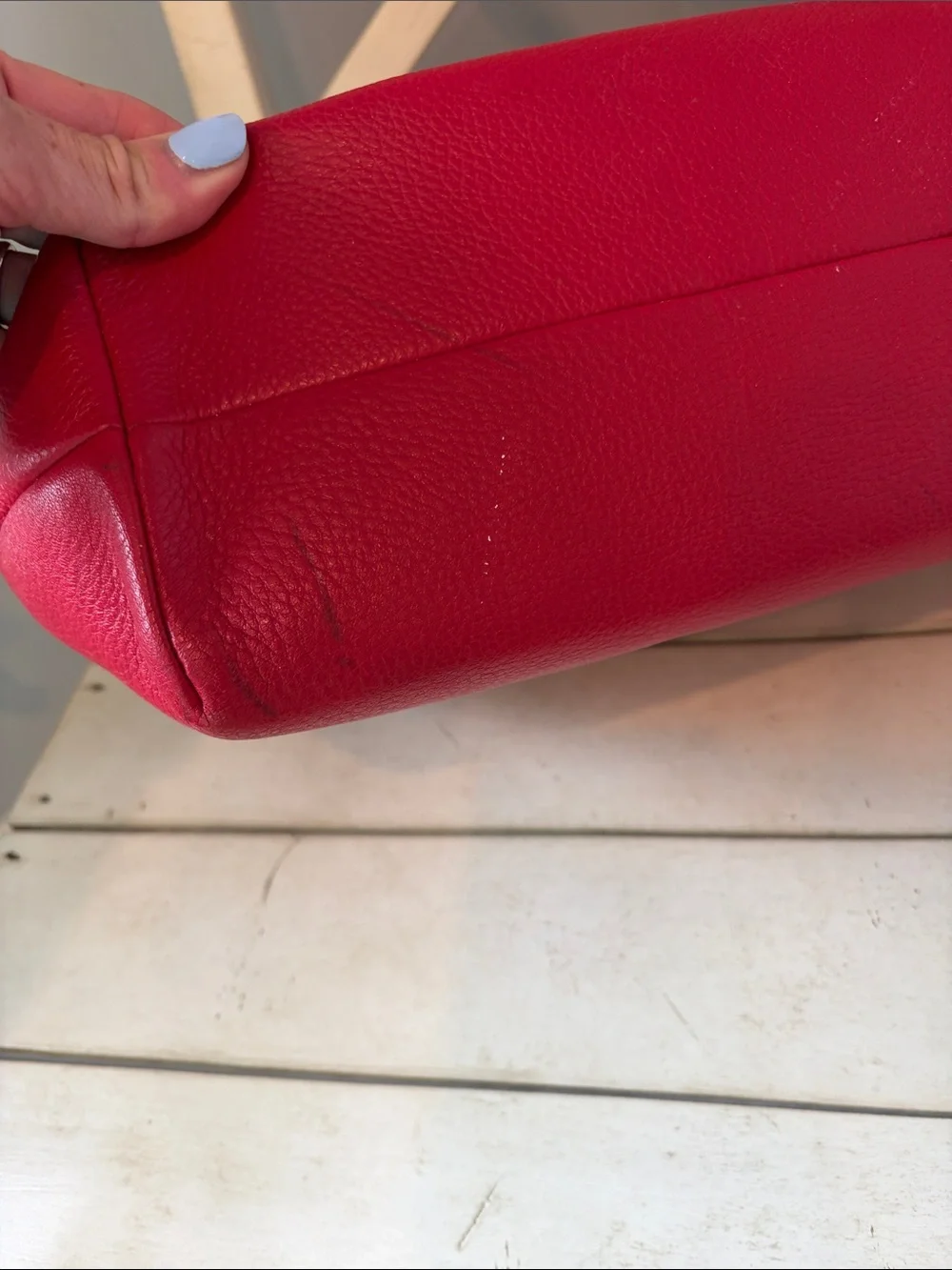 Coach Women's Red Leather Shoulder Bag